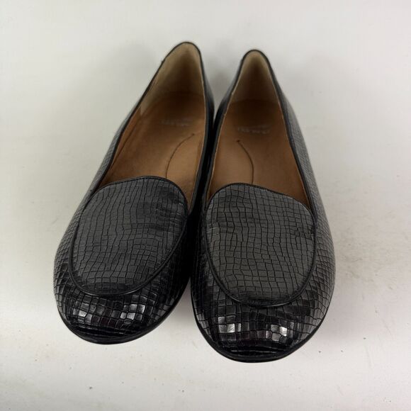 Dansko Nastacia Loafers Women's 9.5 Black Croc Leather Slip-On Low Top Shoes - Picture 4 of 10
